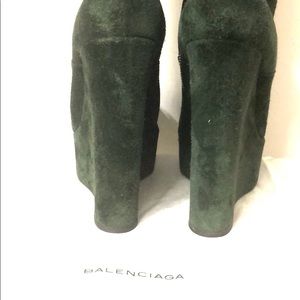 balenciaga boots green
